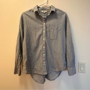 Madewell striped button down size small